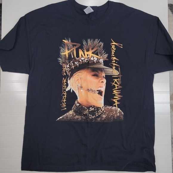 2019 Pink "Beautiful Trauma" World Tour Band T-shirt - Picture 1 of 5